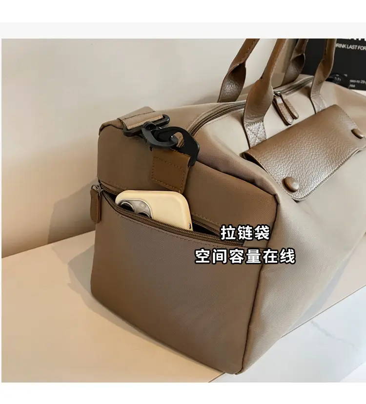 Large Capacity Korean Style Travel Bag Grey — feature 8