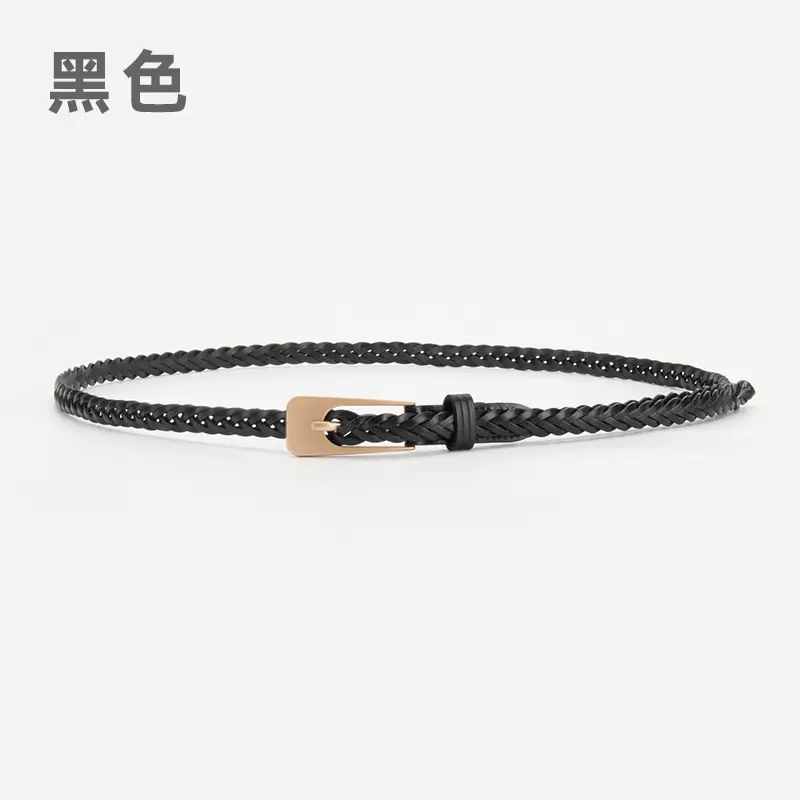 Women Twist Braided Belt Pitch Buckle All Match - Image 2