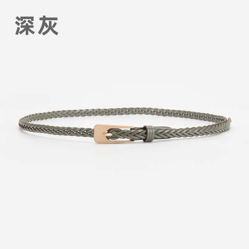 Women Twist Braided Belt Pitch Buckle All Match - Image 5