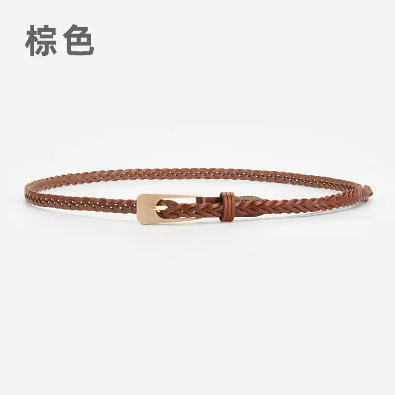 Women Twist Braided Belt Pitch Buckle All Match - Image 6