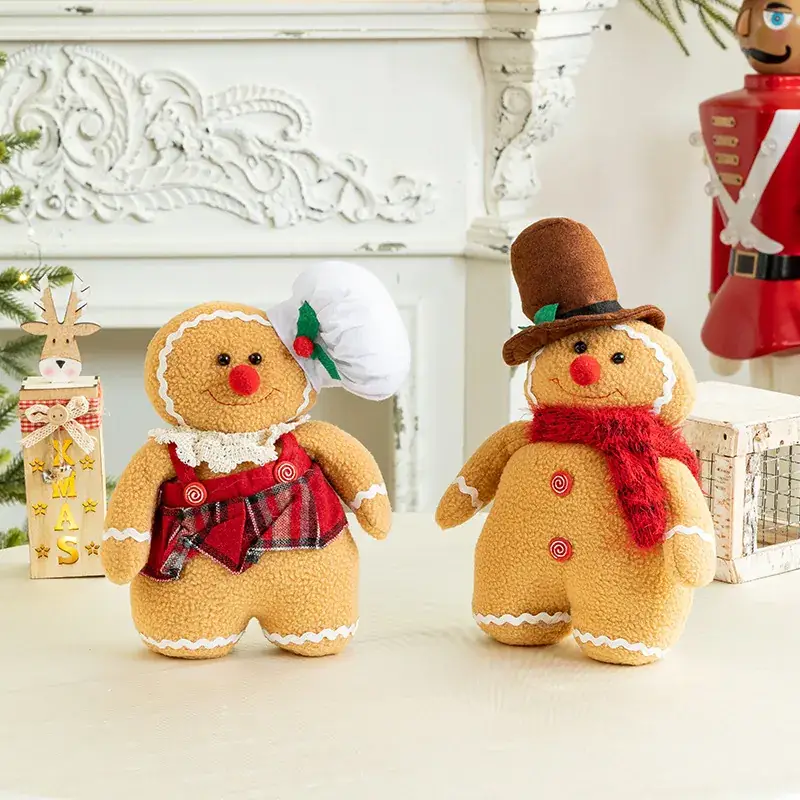 Cross Border Christmas Gingerbread Doll Decor - Image 4