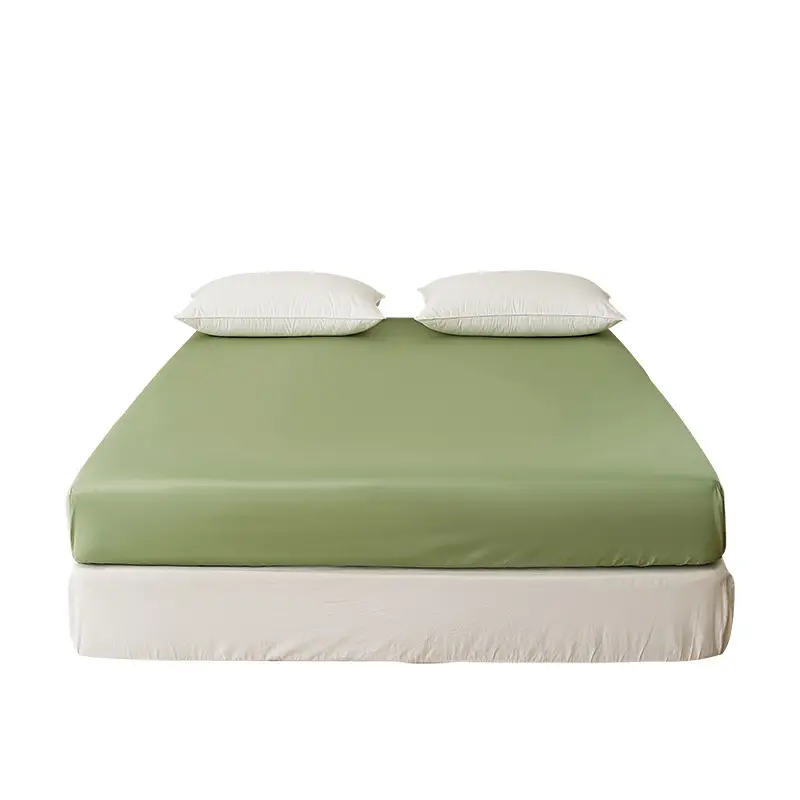 100-Count Xinjiang Long-Staple Cotton Fitted Sheet, Single Piece, Pure Cotton, Satin Bed Cover, Mattress Protector, Bed Cover