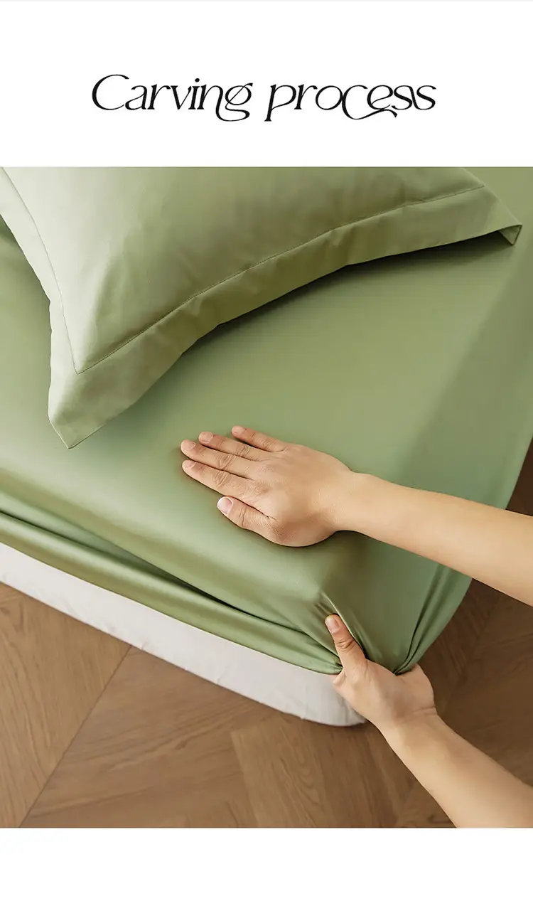 100-Count Xinjiang Long-Staple Cotton Fitted Sheet, Single Piece, Pure Cotton, Satin Bed Cover, Mattress Protector, Bed Cover — feature 9