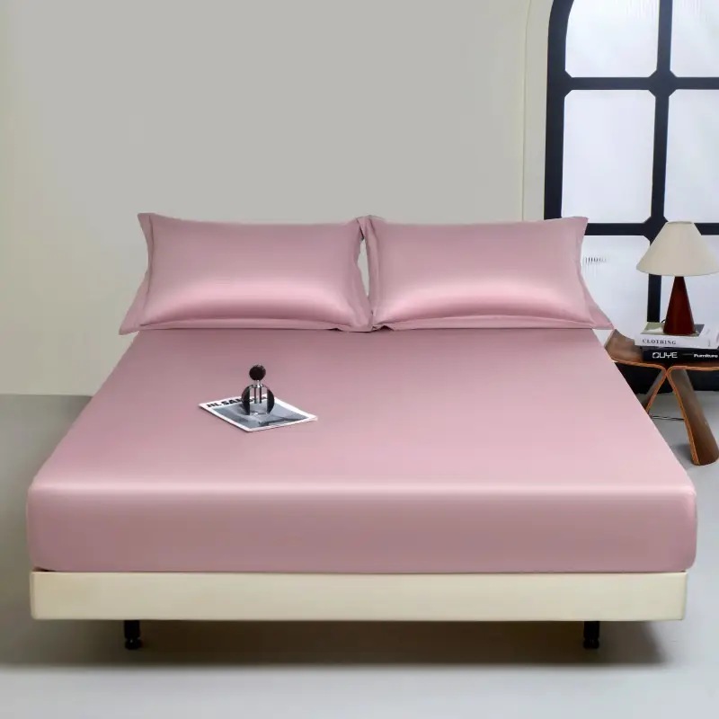 100-Count Xinjiang Long-Staple Cotton Fitted Sheet, Single Piece, Pure Cotton, Satin Bed Cover, Mattress Protector, Bed Cover