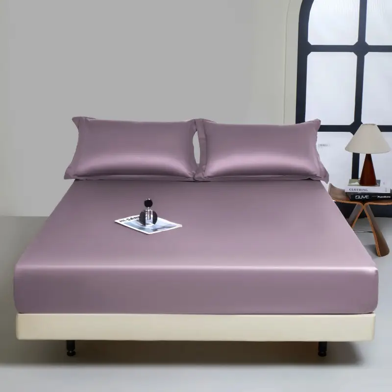 100-Count Xinjiang Long-Staple Cotton Fitted Sheet, Single Piece, Pure Cotton, Satin Bed Cover, Mattress Protector, Bed Cover