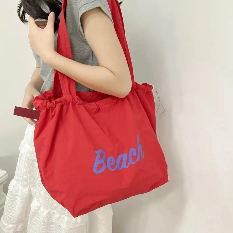 Women Canvas Shoulder Bag 2025 New Letter Artistic Design - Image 5