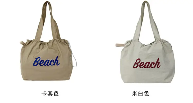 Women Canvas Shoulder Bag 2025 New Letter Artistic Design — feature 10