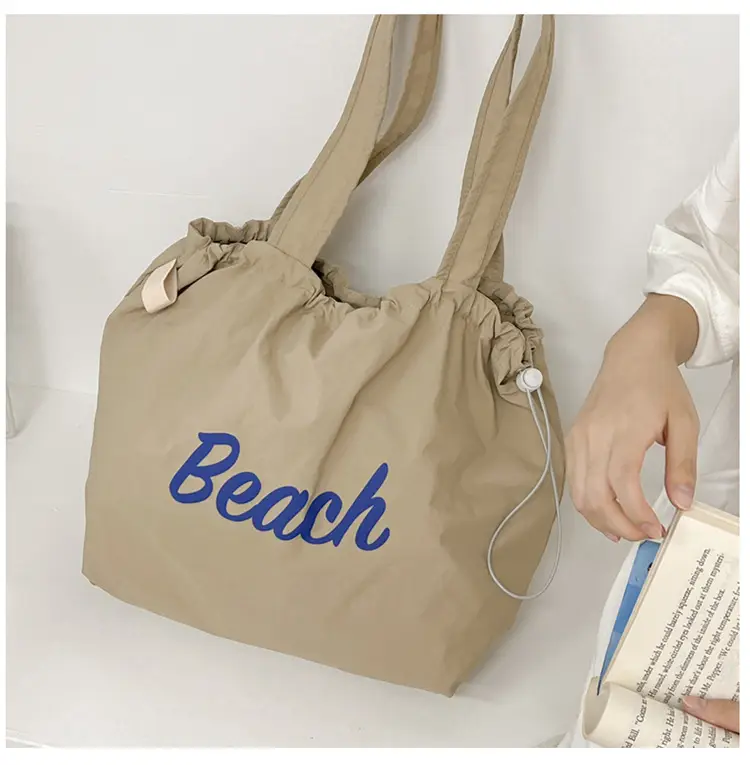 Women Canvas Shoulder Bag 2025 New Letter Artistic Design — feature 21
