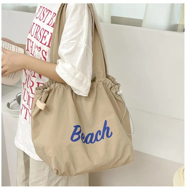 Women Canvas Shoulder Bag 2025 New Letter Artistic Design — feature 25