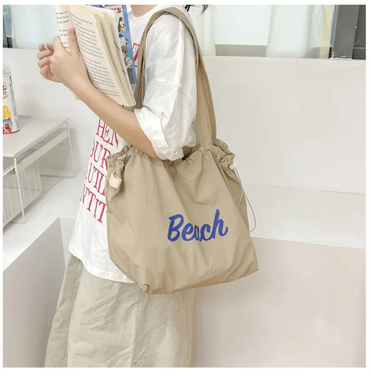 Women Canvas Shoulder Bag 2025 New Letter Artistic Design — feature 30