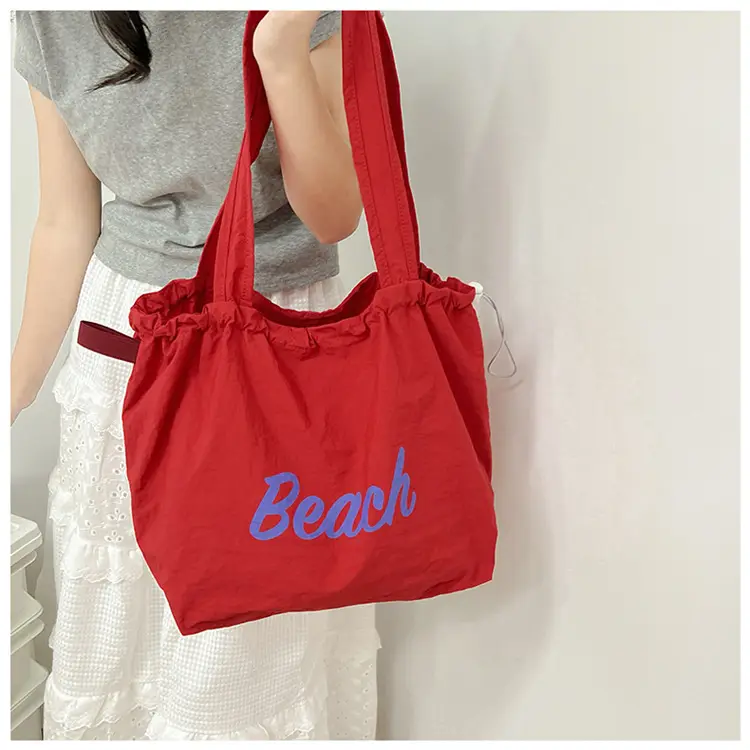 Women Canvas Shoulder Bag 2025 New Letter Artistic Design — feature 38