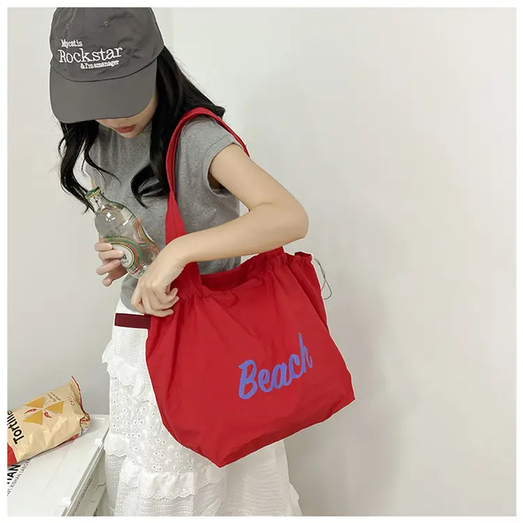 Women Canvas Shoulder Bag 2025 New Letter Artistic Design — feature 40