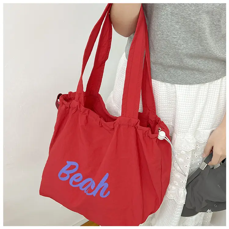 Women Canvas Shoulder Bag 2025 New Letter Artistic Design — feature 43