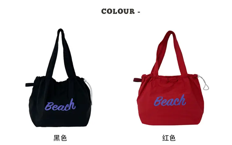 Women Canvas Shoulder Bag 2025 New Letter Artistic Design — feature 9