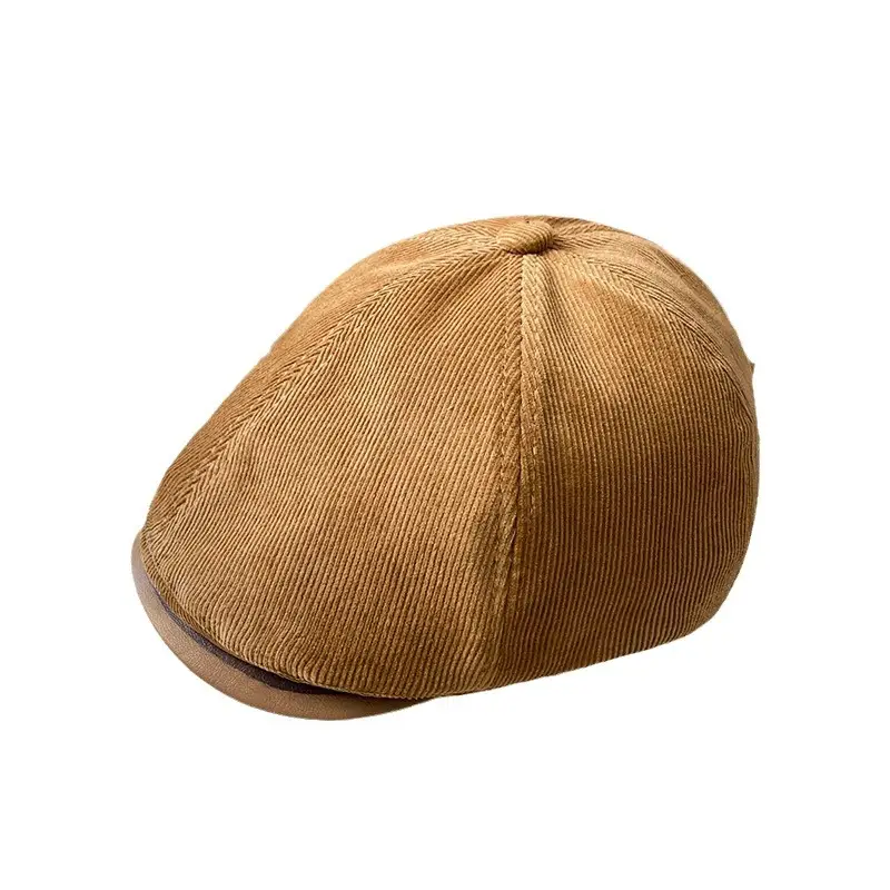 Women's Corduroy British Retro Beret Hat Autumn Winter