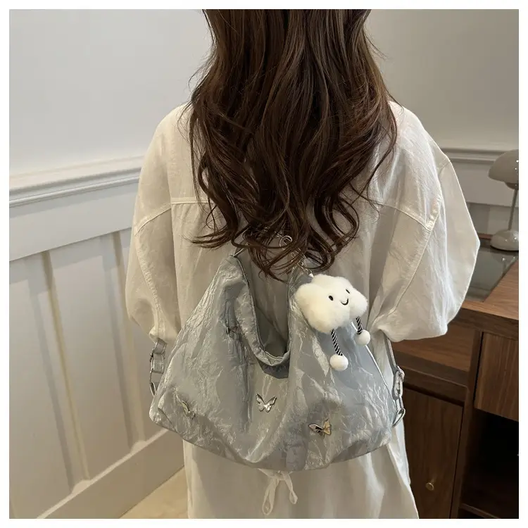 Grey Cute Cloud Crossbody Bag for Women — feature 32