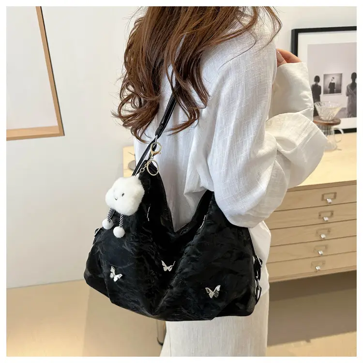 Grey Cute Cloud Crossbody Bag for Women — feature 35
