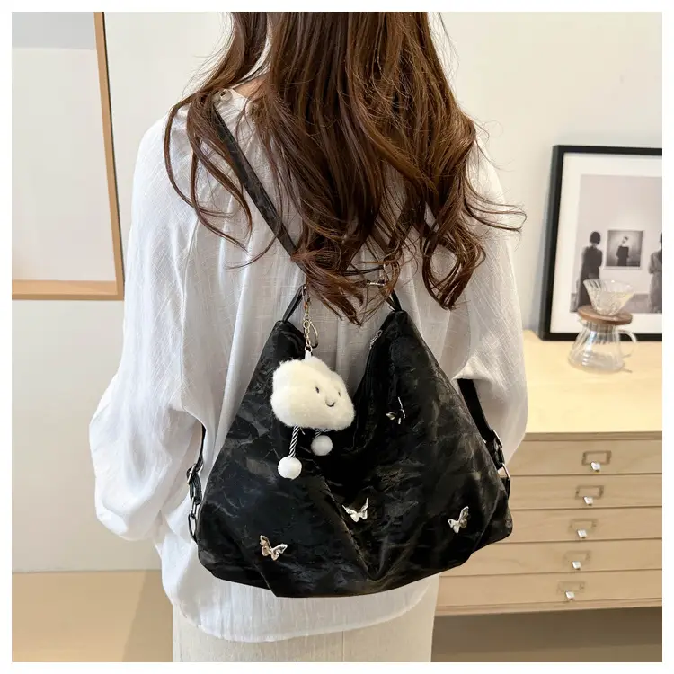 Grey Cute Cloud Crossbody Bag for Women — feature 38