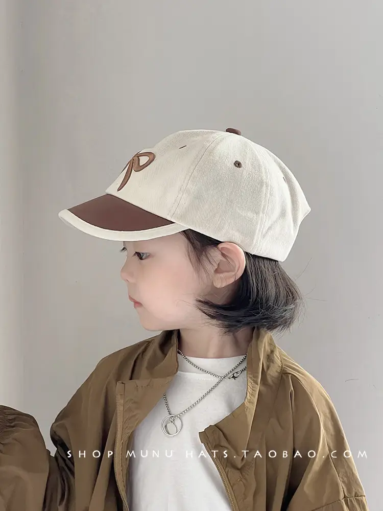 Kids Baseball Cap with Bow Korean Style Sunscreen Cap — feature 11