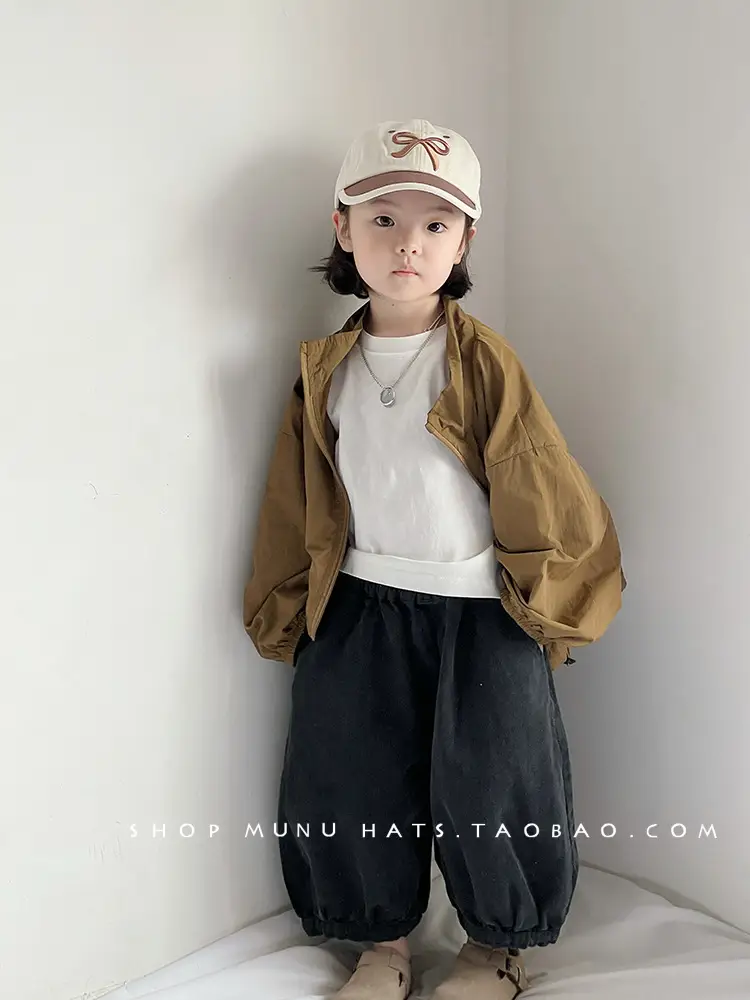 Kids Baseball Cap with Bow Korean Style Sunscreen Cap — feature 15