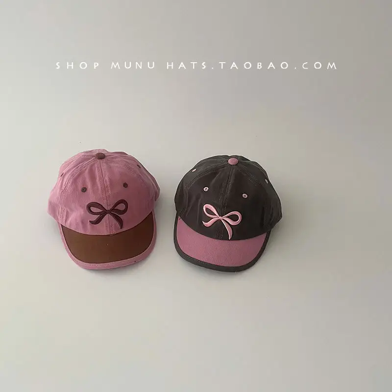 Kids Baseball Cap with Bow Korean Style Sunscreen Cap — feature 18
