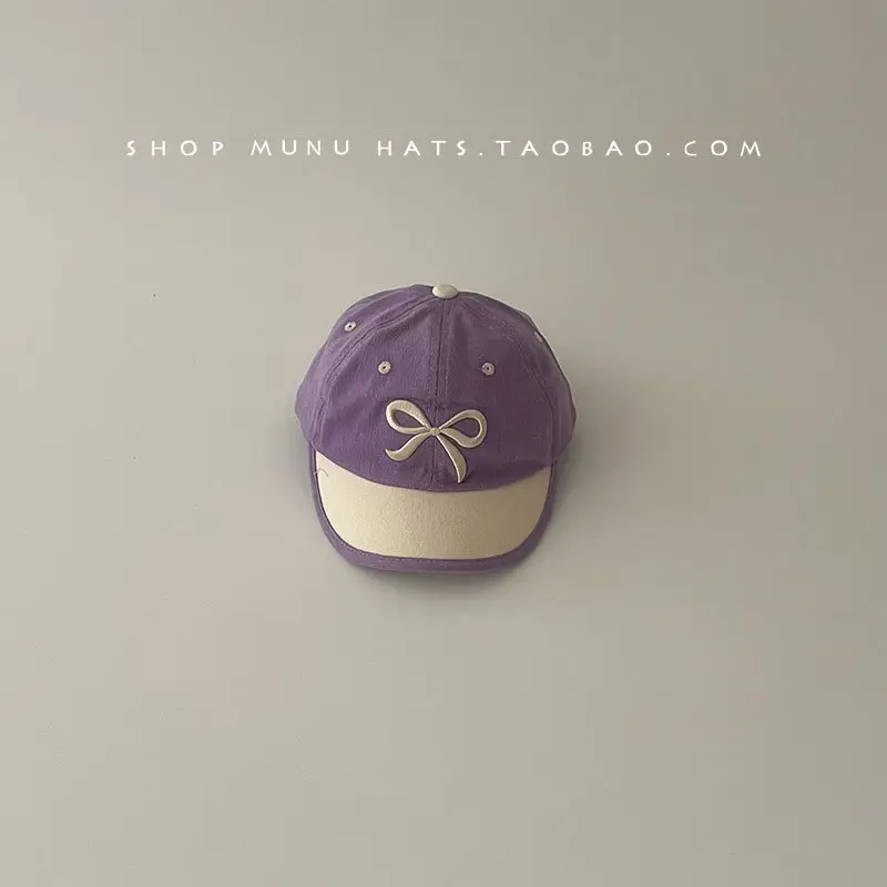Kids Baseball Cap with Bow Korean Style Sunscreen Cap — feature 24
