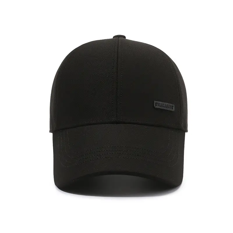 Men's Black Baseball Cap Sunshade Spring Autumn - Image 6
