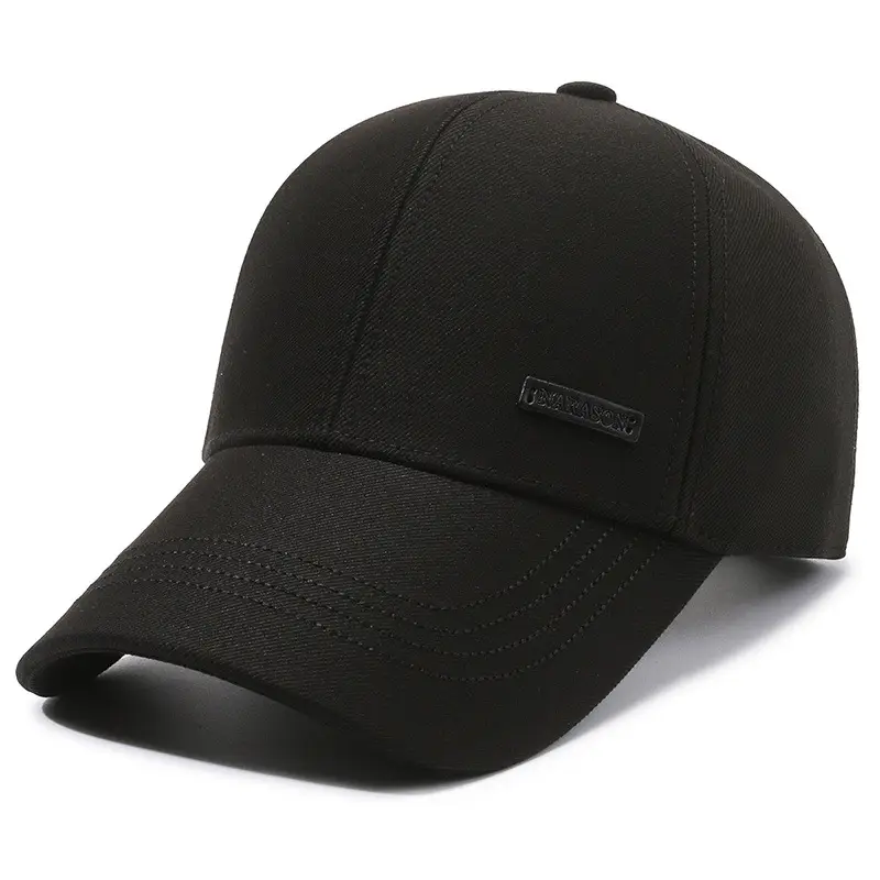 Men's Black Baseball Cap Sunshade Spring Autumn - Image 8