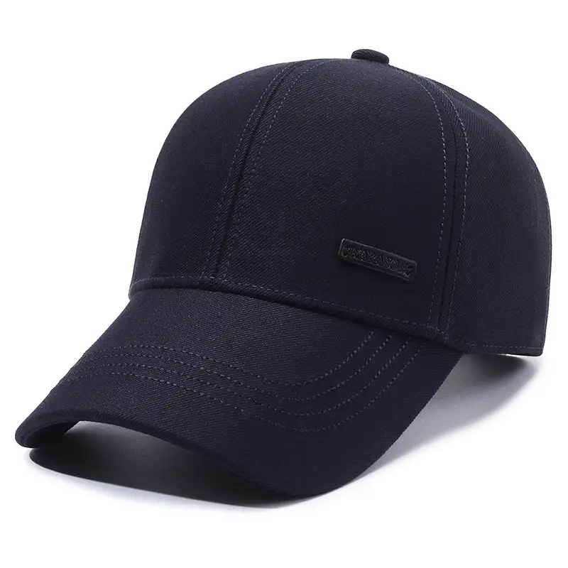 Men's Black Baseball Cap Sunshade Spring Autumn - Image 3