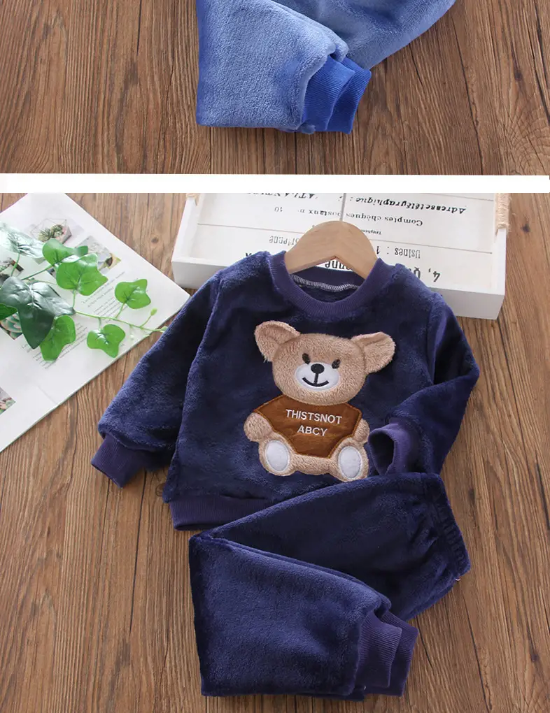 Baby Winter Pajamas Set 2026 New Style Infant Children's Clothing Boys and Girls Autumn and Winter Flannel Home Clothes Trendy — feature 18