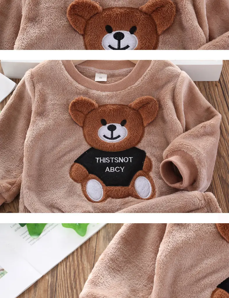Baby Winter Pajamas Set 2026 New Style Infant Children's Clothing Boys and Girls Autumn and Winter Flannel Home Clothes Trendy — feature 21