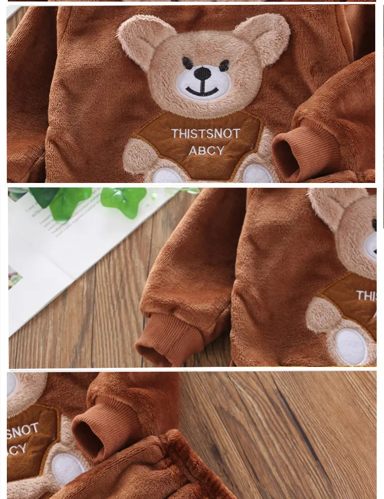 Baby Winter Pajamas Set 2026 New Style Infant Children's Clothing Boys and Girls Autumn and Winter Flannel Home Clothes Trendy — feature 8