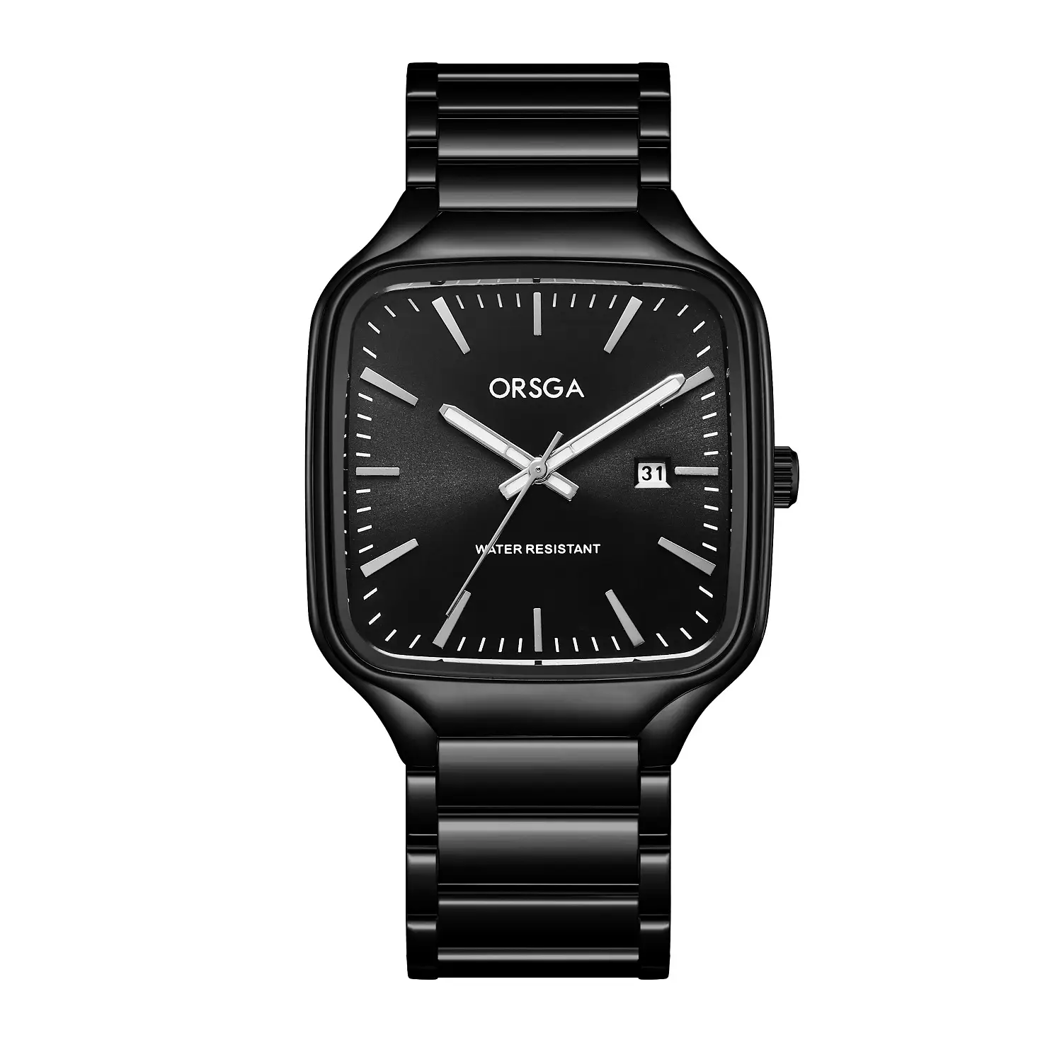 ORSGA Square Men's Watch Steel Band Multi Color - Image 7