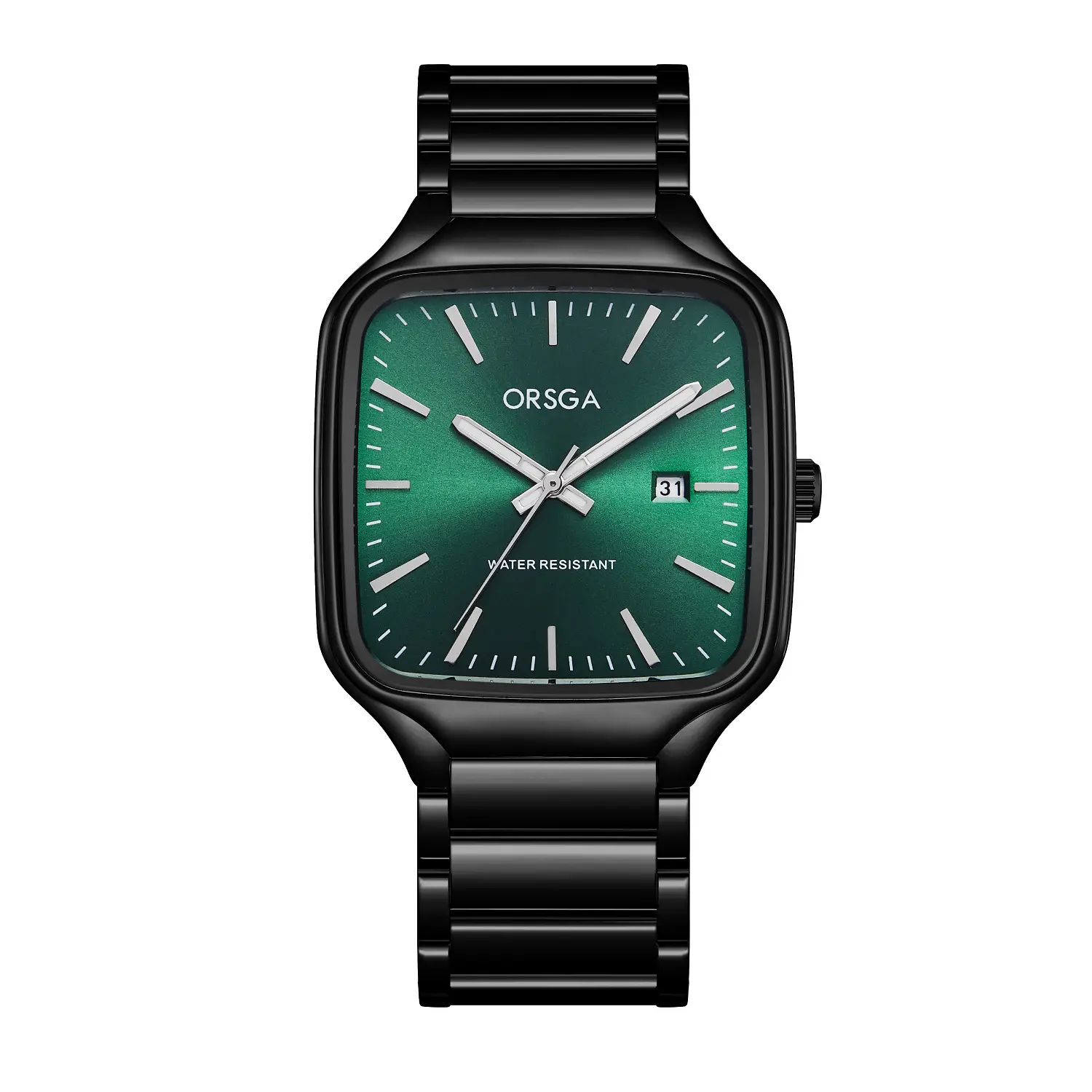 ORSGA Square Men's Watch Steel Band Multi Color - Image 8