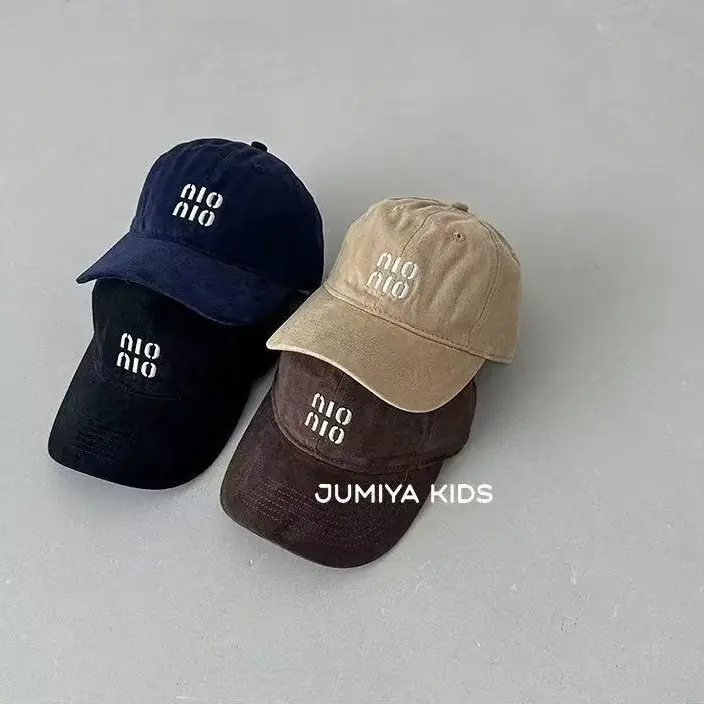 Kids Baseball Caps South Korea Jumiya Kids Navy Beige Brown - Image 6