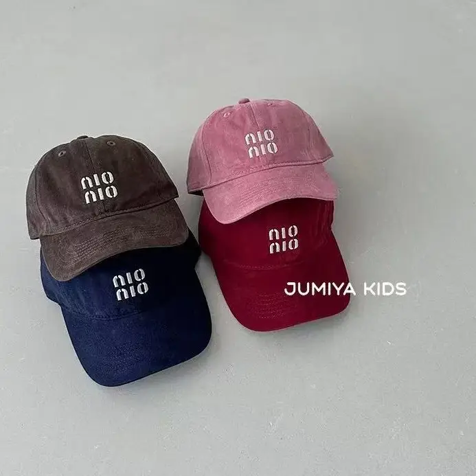 Kids Baseball Caps South Korea Jumiya Kids Navy Beige Brown - Image 8