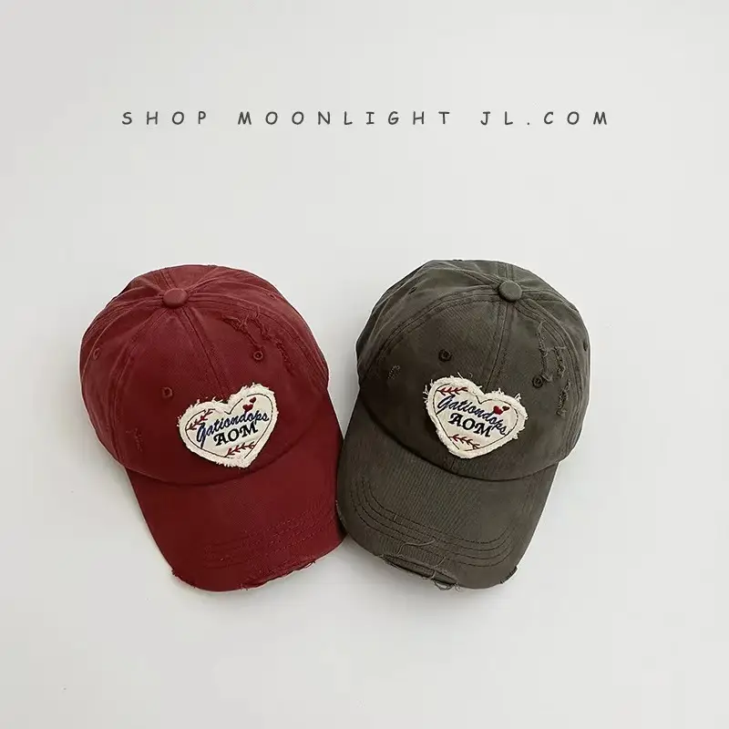 Blue Heart Mom Cap for Girls Boys 12 Colors — feature 12