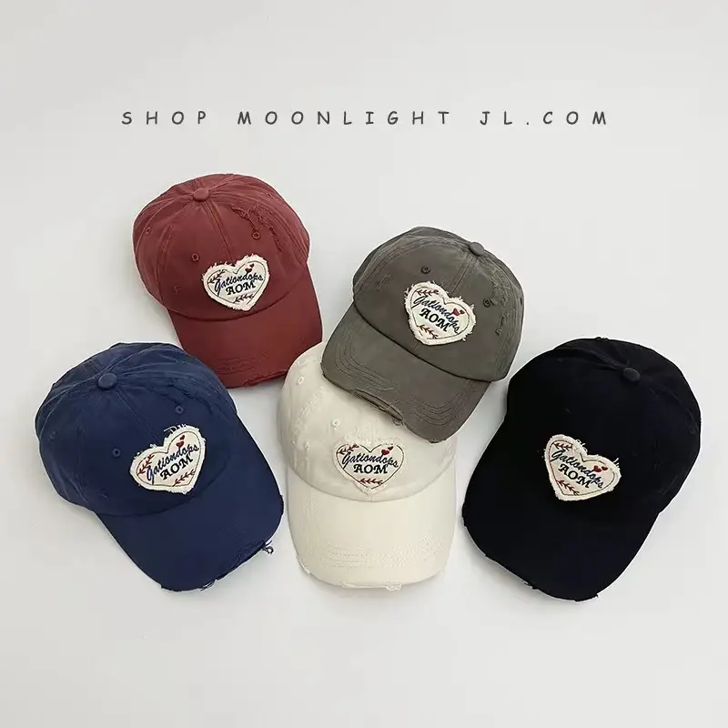 Blue Heart Mom Cap for Girls Boys 12 Colors — feature 2