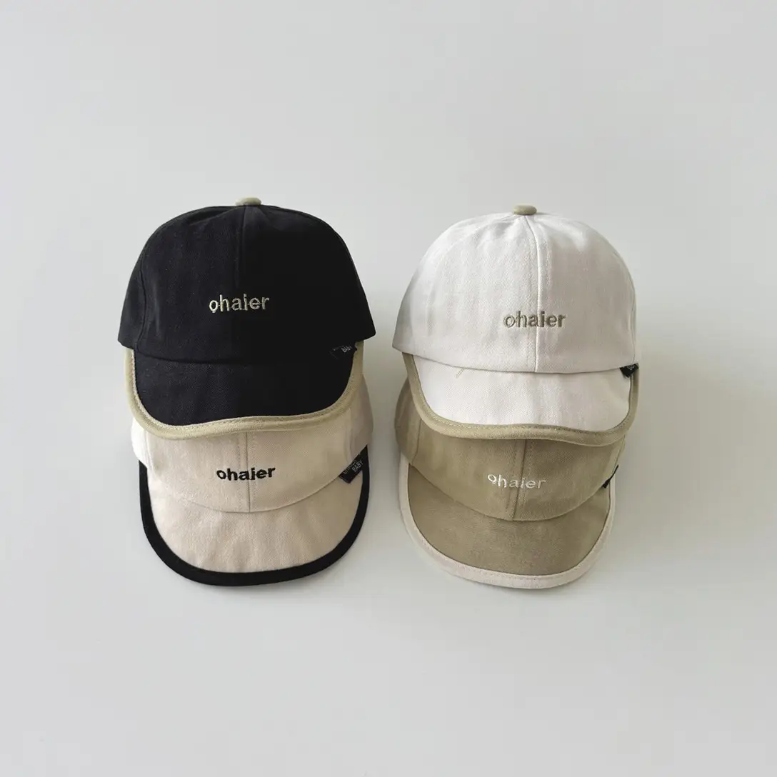 Qiunan Baby Hats White Soft Bristle Baseball Caps - Image 3
