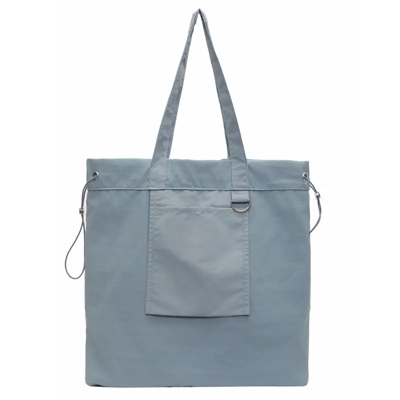 Pink Waterproof Nylon Tote Bag for Students Commuters - Image 2