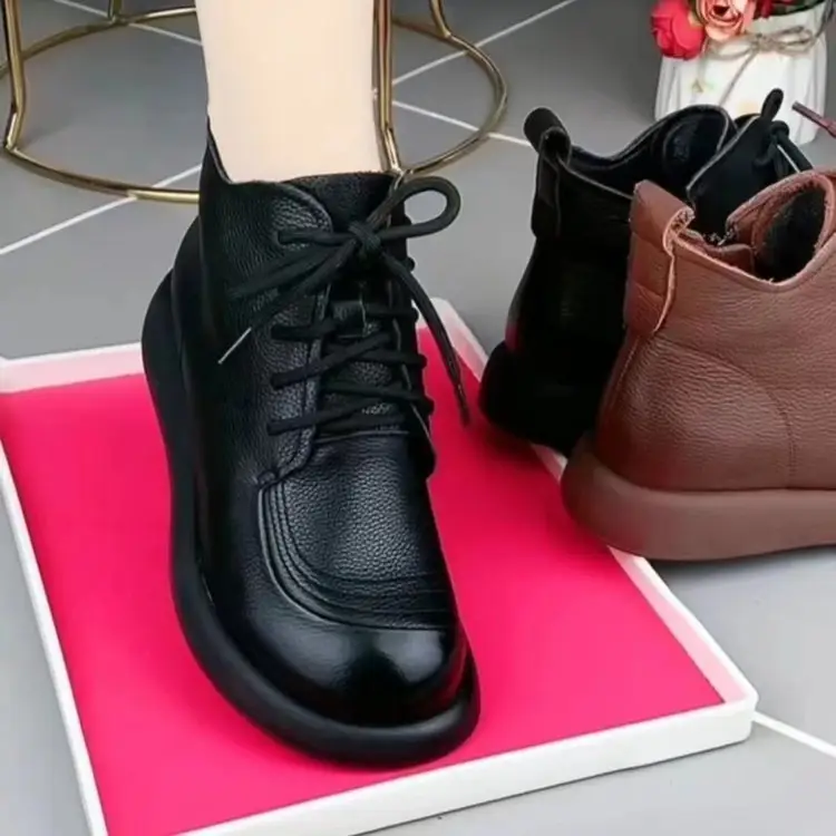 Women's Fleece-Lined Warm Boots Black Winter — feature 5