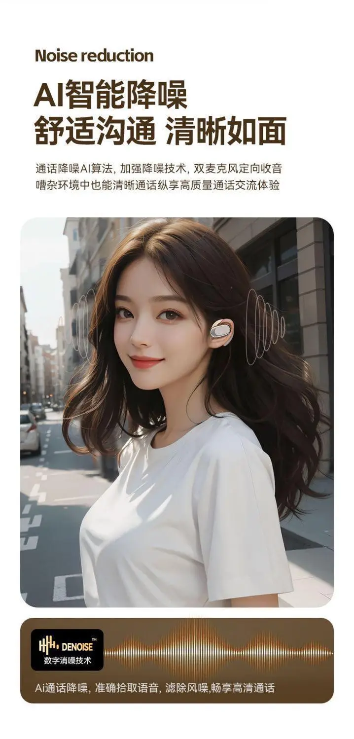 Wireless Bluetooth Headset with Noise Cancellation & Long Battery β feature 11