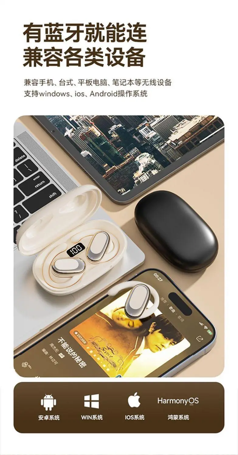 Wireless Bluetooth Headset with Noise Cancellation & Long Battery β feature 14