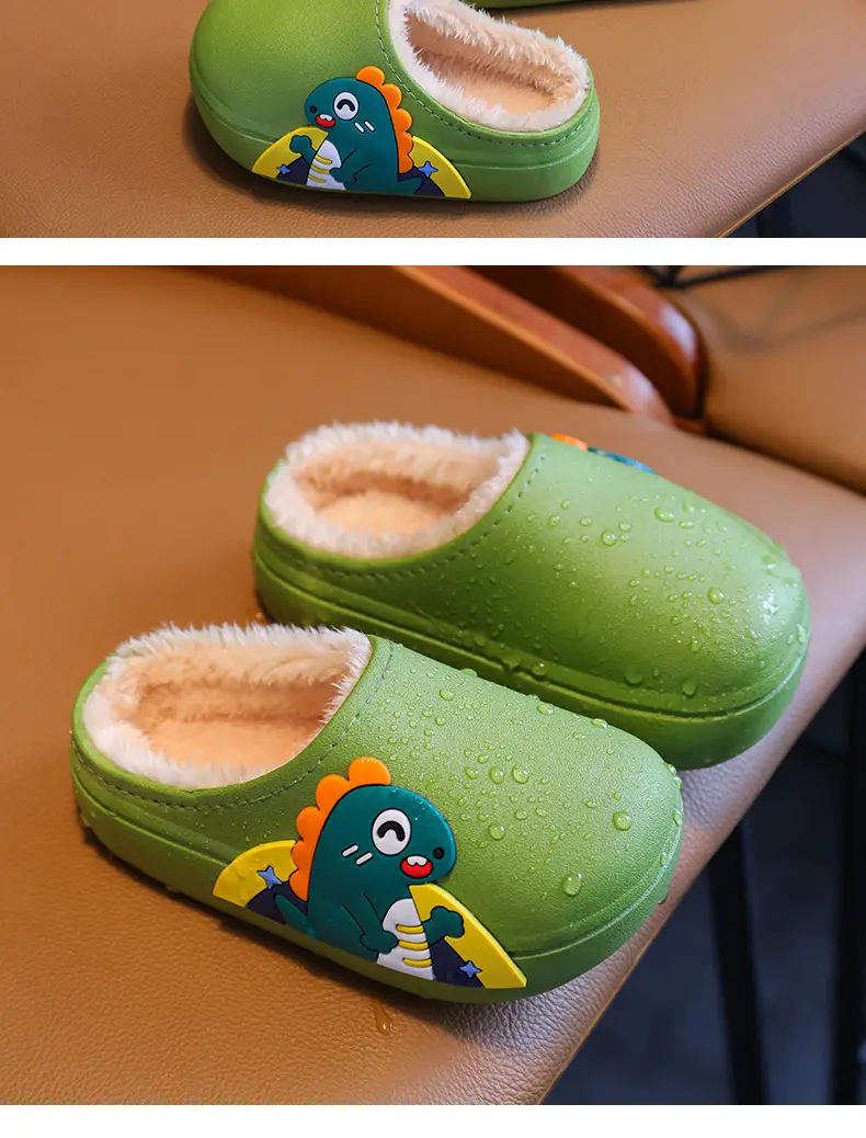 Winter Waterproof, Non-Slip, Warm Cartoon Parent-Child Furry Cotton Slippers for Kids, Girls, Boys and Babies — feature 21