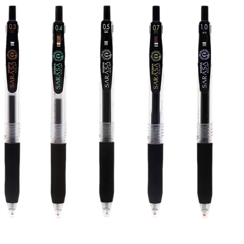 Japanese Zebra Pen Jj15 Gel Pen Zebra 0.3/0.38/0.4/0.5/0.7/1.0mm Retractable Pen
