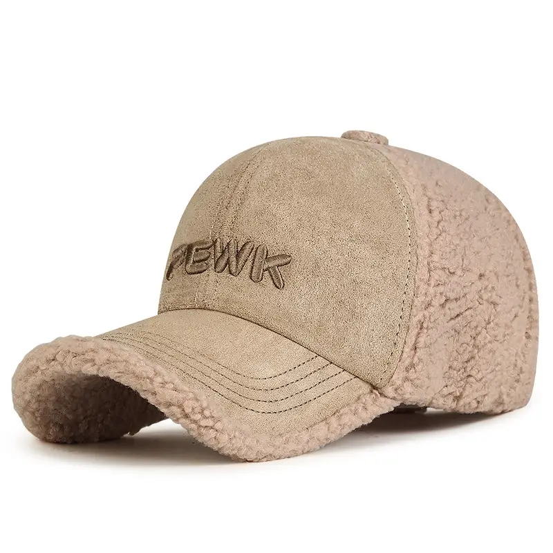 Pink Feather Cap Warm Wool Cap All Season
