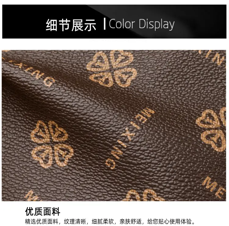Women Printed Backpack Brown Leather Shoulder Travel School — feature 24
