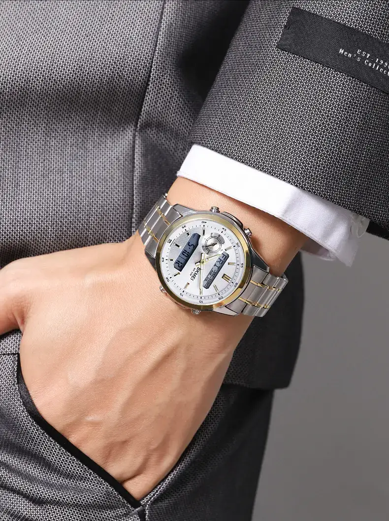 SKMEI Men's Steel Band Digital Display Watch — feature 12