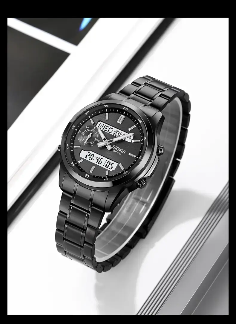 SKMEI Men's Steel Band Digital Display Watch — feature 16