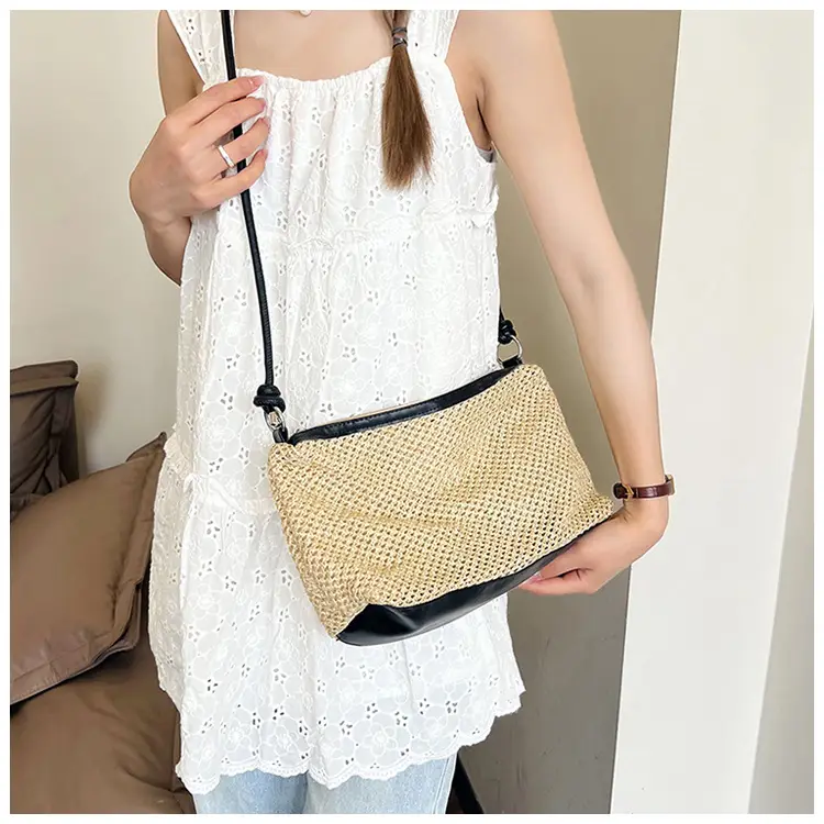 Women's Contrasting Stitched Crossbody Bag 2024 — feature 23